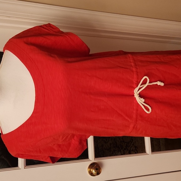 J.Crew coral shift dress / cover up M - Picture 2 of 6